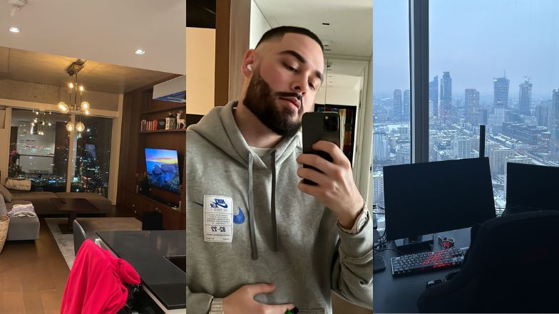 Trueman mieszka na Złotej 44. Szachy na stoliku kawowym, mrok i złota lampa (ZDJĘCIA)