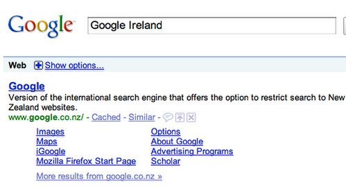 Google: Nowa Zelandia? Gdzie to jest?
