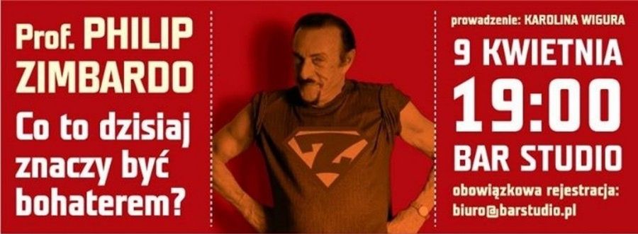 Za darmo: spotkanie z prof. Philipem Zimbardo