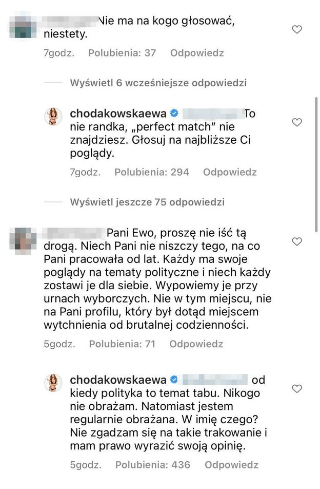 Ewa Chodakowska kłóci się z internautkami o WYBORY: "Nie wiem, kto ci GŁOWĘ WYPRAŁ. Nie powtarzaj TANICH DYRDYMAŁÓW nierozumnych ludzi"
