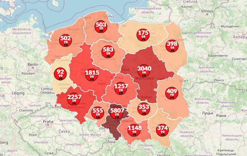 Koronawirus. Ponad 19 tys. zakażonych w Polsce i prawie 5 mln na świecie [Aktualna Mapa]