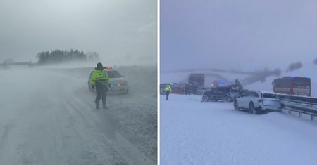 "Sytuacja awaryjna". Zderzyło się 30 aut na autostradzie D1