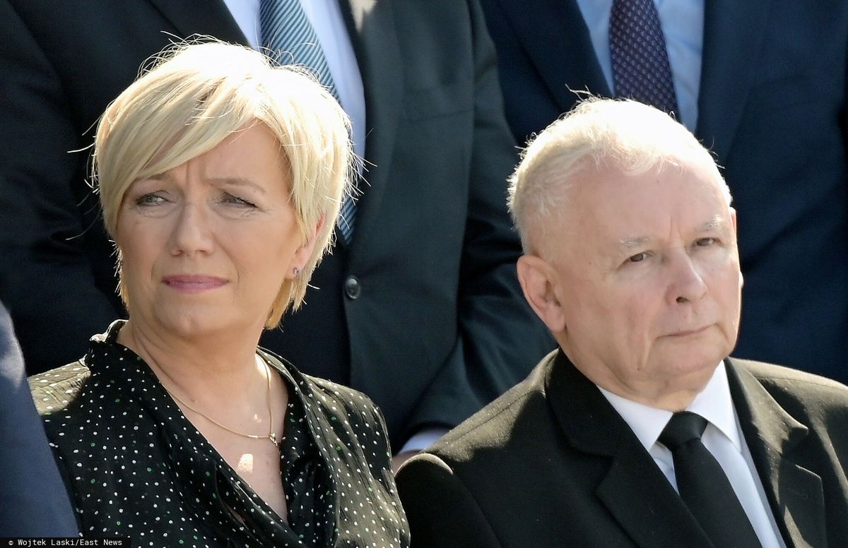 Prezes TK Julia Przyłębska oraz prezes PiS Jarosław Kaczyński
