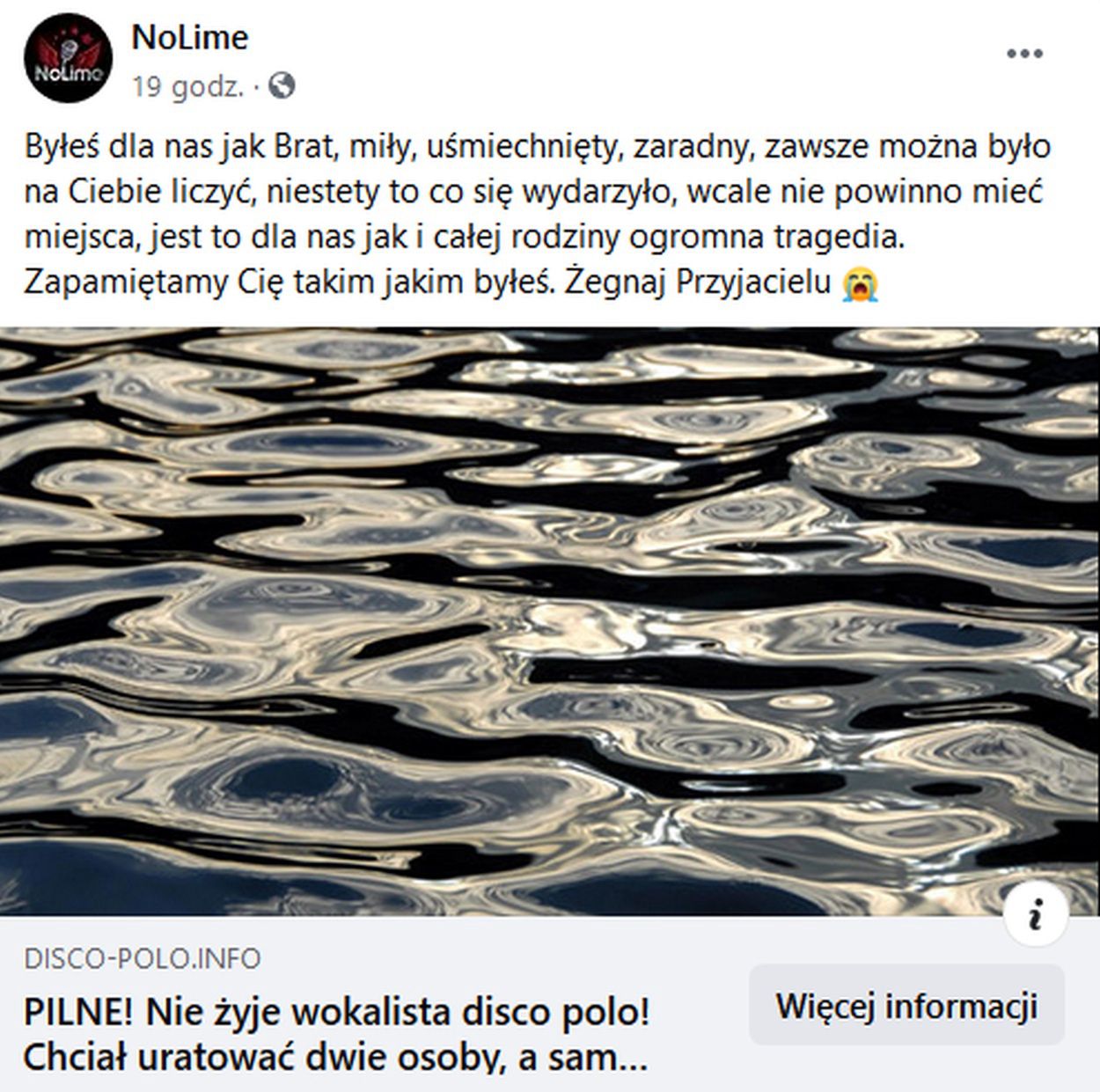 Nie żyje muzyk disco polo