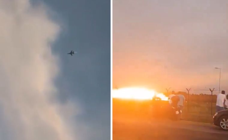 wiadomości,aktualności,WP Wiadomości Roztrzaskał się na płycie lotniska. Moment wypadku na nagraniach