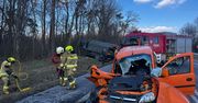 Lubelskie: Pijany zderzył się z wojskową ciężarówką. Dwie osoby w szpitalu