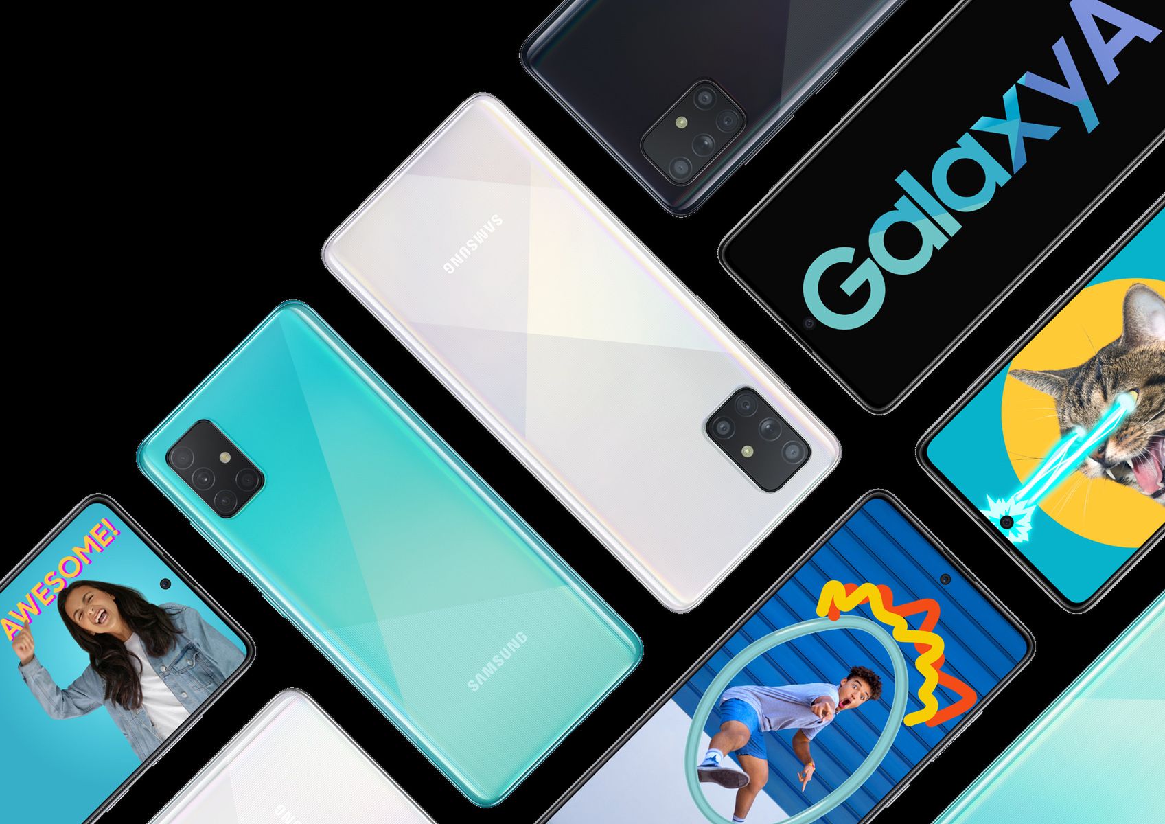 Samsung Galaxy A71 i A51 oficjalnie. Mają poczwórne aparaty i wyglądają jak Galaxy S11 1