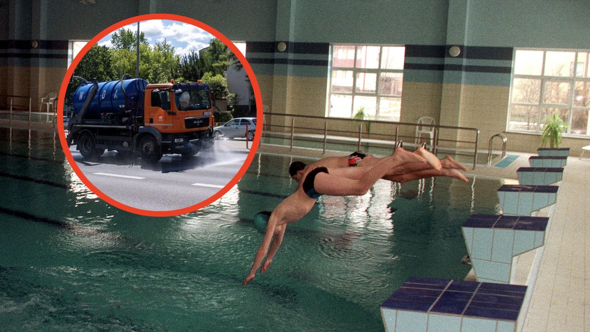 Białystok czyści ulice wodą z basenu. Miasto wykorzystało sezono