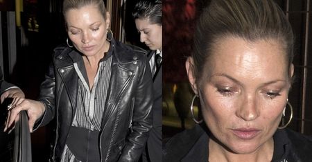 Kate Moss wychodzi z imprezy