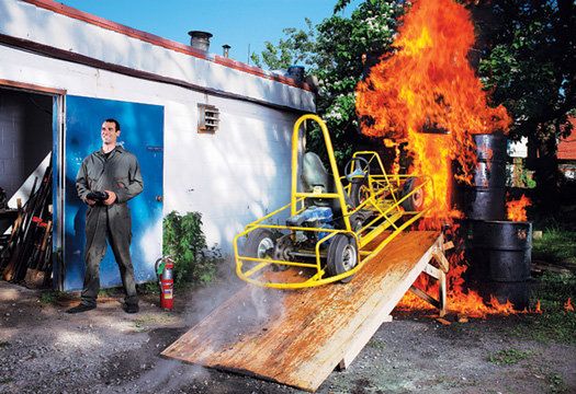 Gokart kamikadze - nie rób tego sam [wideo]