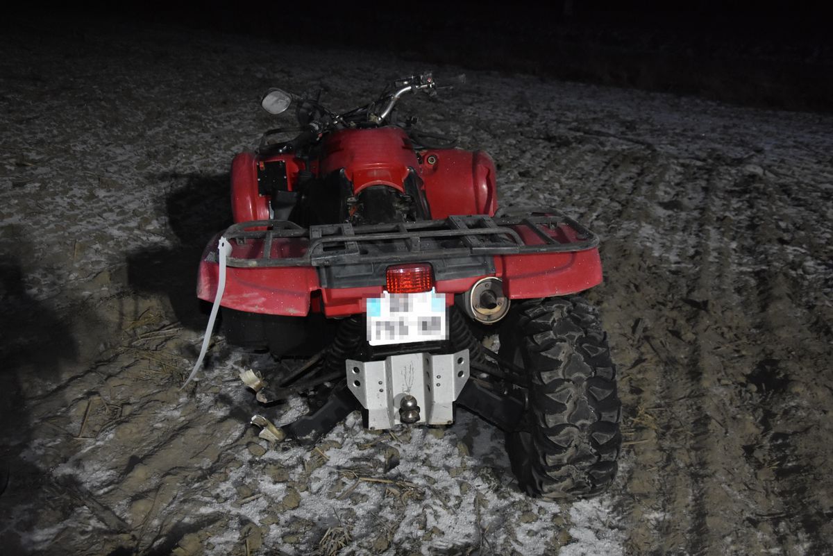 Lubelskie: Tragiczny wypadek na quadzie. Nie żyje młody mężczyzna