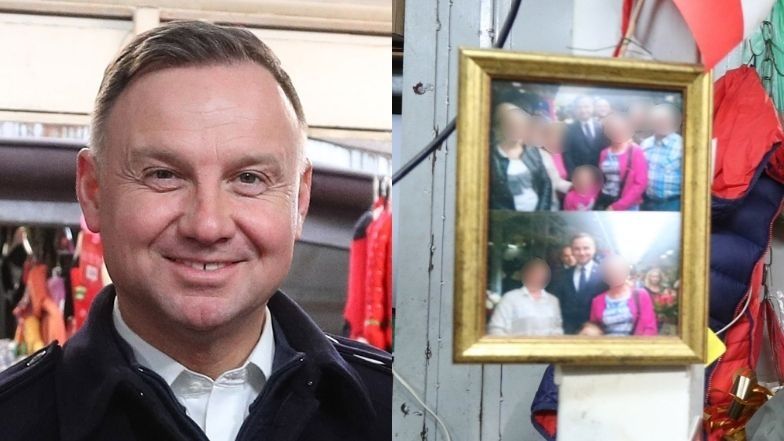Andrzej Duda buszuje po krakowskim jarmarku