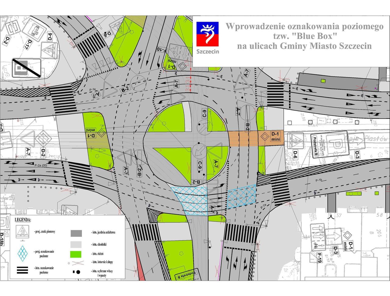 Schemat blue boxa na ulicach Szczecina (fot. Gmina Miasto Szczecin)