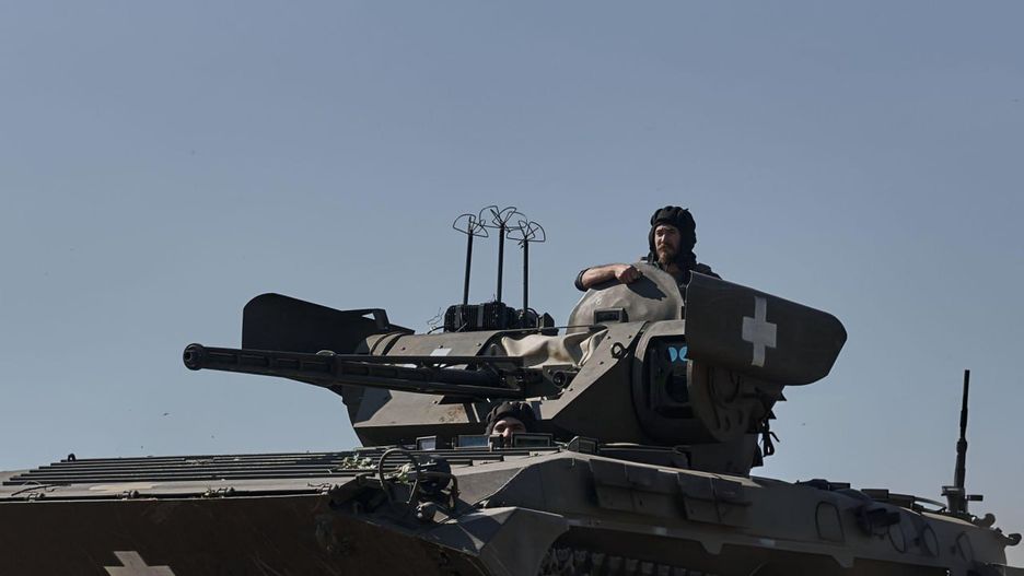 BMP-1TS gdzieś pod Pokrowskiem.