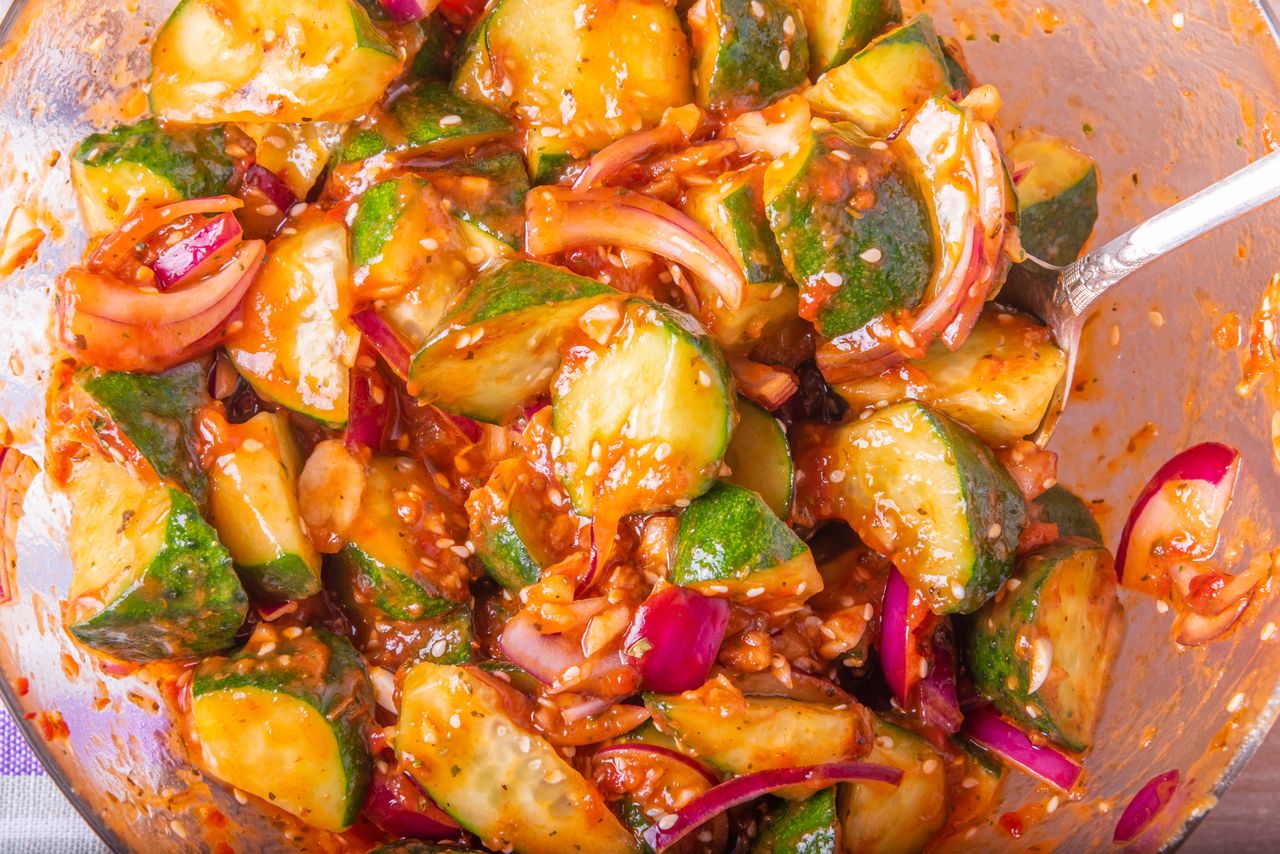 Zamiast mizerii, do obiadu dodaję koreańską surówkę. Lekko pikantna, podkręci każde danie