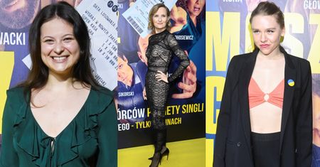 Celebryci na premierze filmu "Masz ci los": Koronkowa Izabela Kuna, Maja Staśko w staniku, Martyna Kaczmarek znów bez makijażu... (ZDJĘCIA)