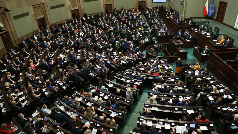 39. posiedzenie Sejmu IX kadencjiFot. Pawel Wodzynski/East News, Warszawa, 14.10.2021. 39. posiedzenie Sejmu IX kadencji. Popoludniowy blok glosowan, m.in. w sprawie projektu o budowie muru na granicy Polski z Bialorusia.Pawel Wodzynski