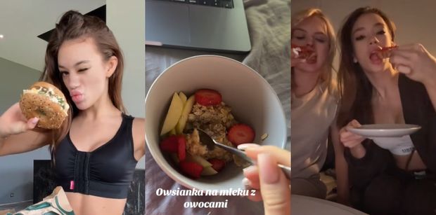 Ukochana Wojtka Goli pokazała, co je w ciągu dnia. Zmartwiła internautów: "Tak MAŁO? Ja bym umarła"