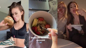 Ukochana Wojtka Goli pokazała, co je w ciągu dnia. Zmartwiła internautów: "Tak MAŁO? Ja bym umarła"