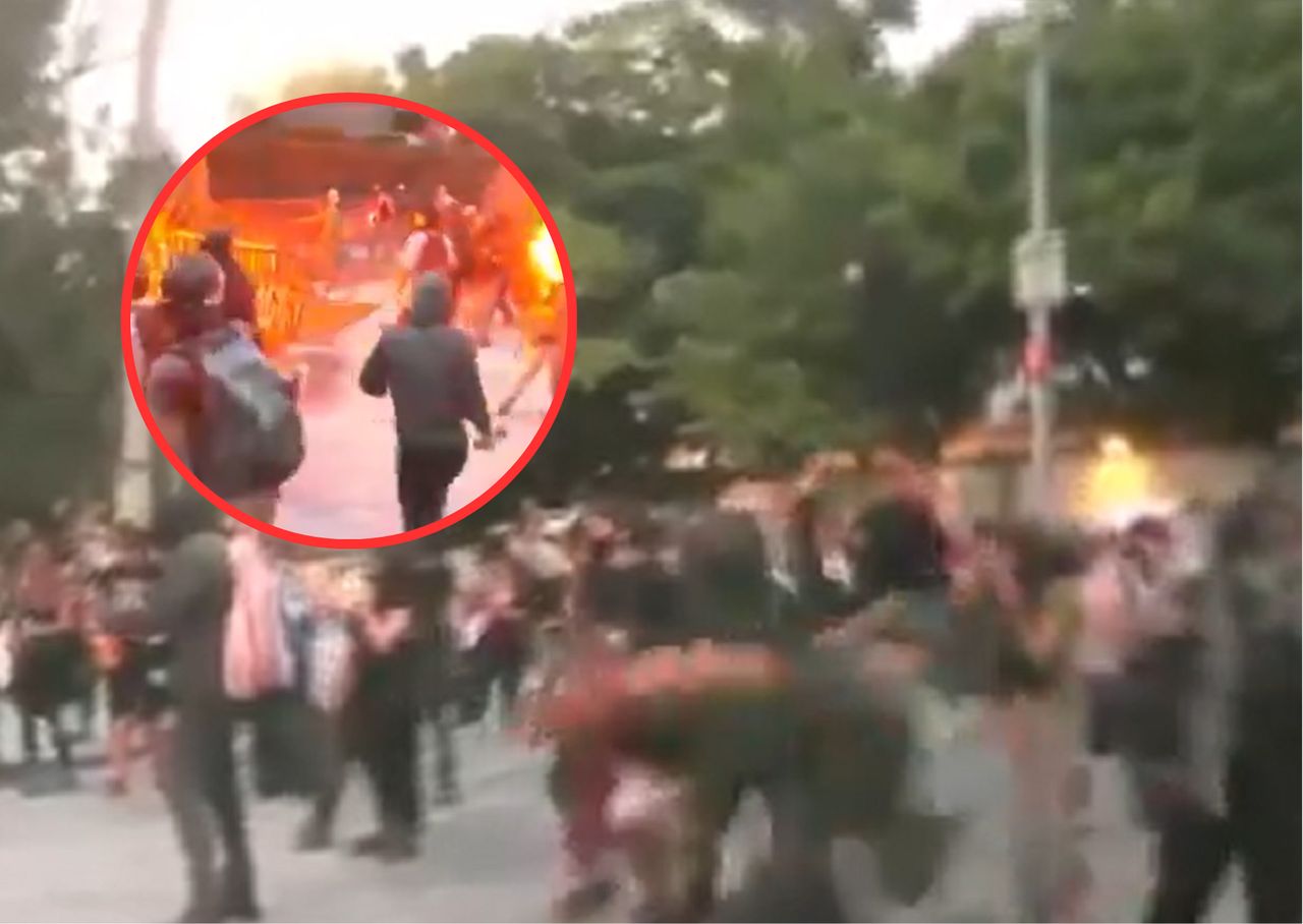 Aggressive demonstrators set fire to the Israeli embassy.