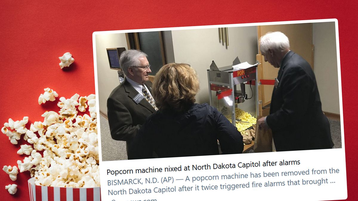 Senatorzy stanu Dakota Północna nie będą mogli w przerwach obrad jeść popcornu