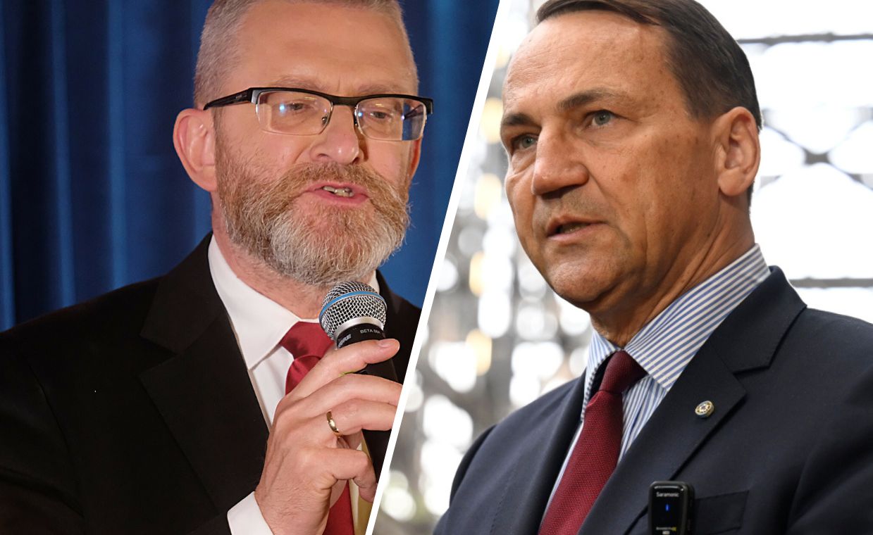 Sikorski się odpalił: "Ma twarz Brauna". Wszystko poszło na żywo
