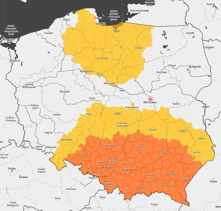 IMGW ostrzega przed silnym mrozem i gołoledzią