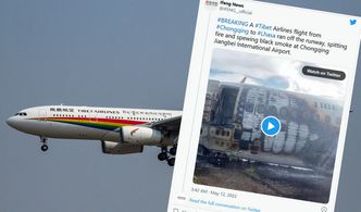 Katastrofa lotnicza w Chinach. Samolot stanął w płomieniach