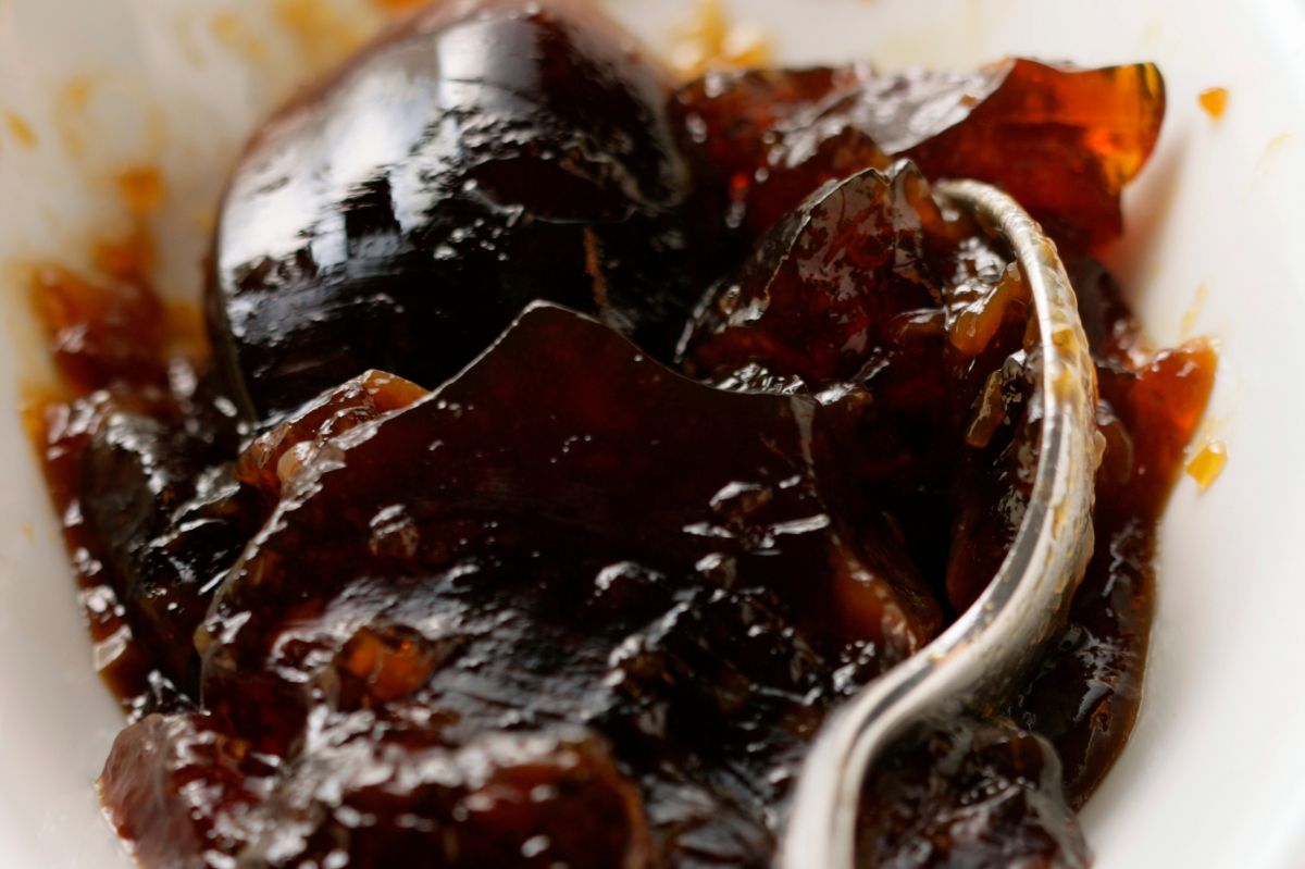 When demi-glace cools down, it takes on the form of jelly.