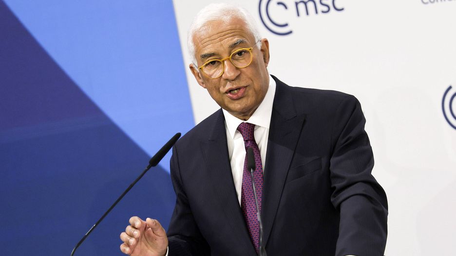 Antonio Costa speaks during the 61st Munich Security Conference (MSC),