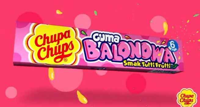 Chupa Chups reklamuje gumy balonowe w trzech smakach (wideo)