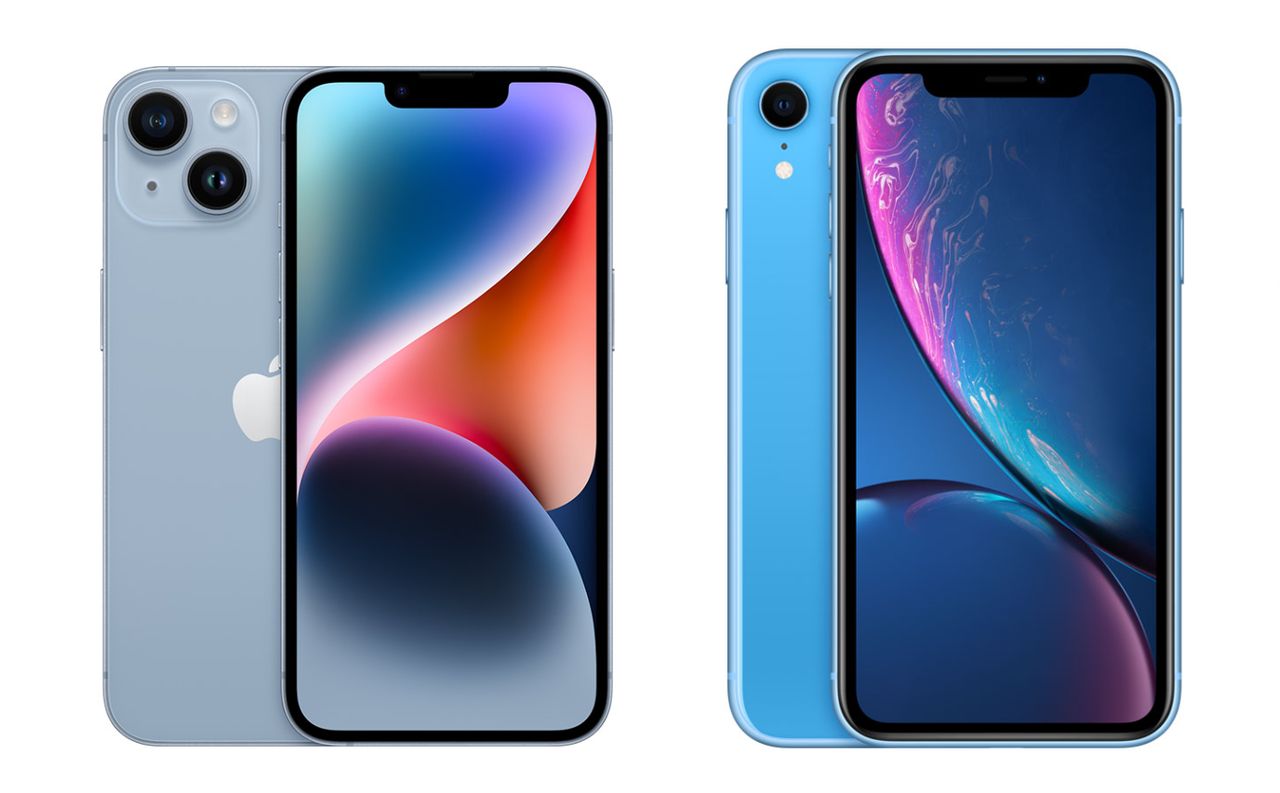 iPhone 14 wygląda bardziej nowocześnie niż iPhone XR