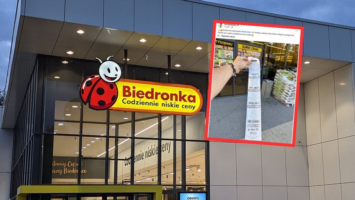 Długie paragony z Biedronki