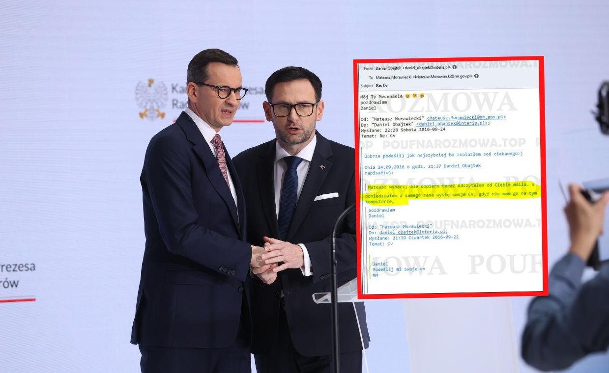 "Mój ty mecenasie". Ujawnili maile Morawieckiego i Obajtka