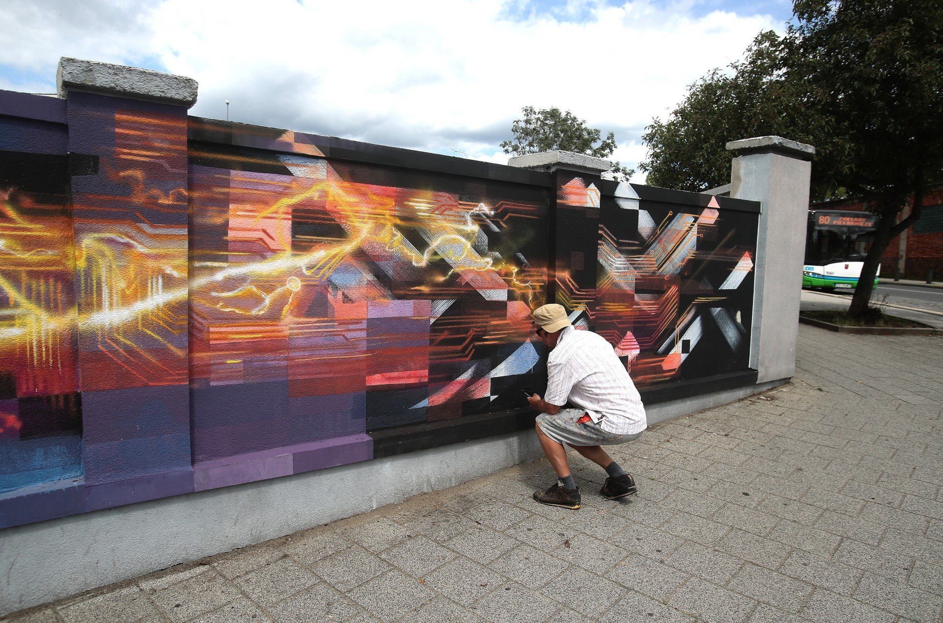 Mural przy Wernyhory na Pogodnie w Szczecinie