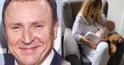 Jacek Kurski zrobił zdjęcie, gdy jego żona KARMI PIERSIĄ. Taki tata to skarb? (FOTO)