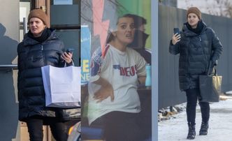 Zofia Zborowska kręci się po mieście, po czym zasiada z koleżanką w modnej knajpie, odsłaniając CIĄŻOWY BRZUCH (ZDJĘCIA)
