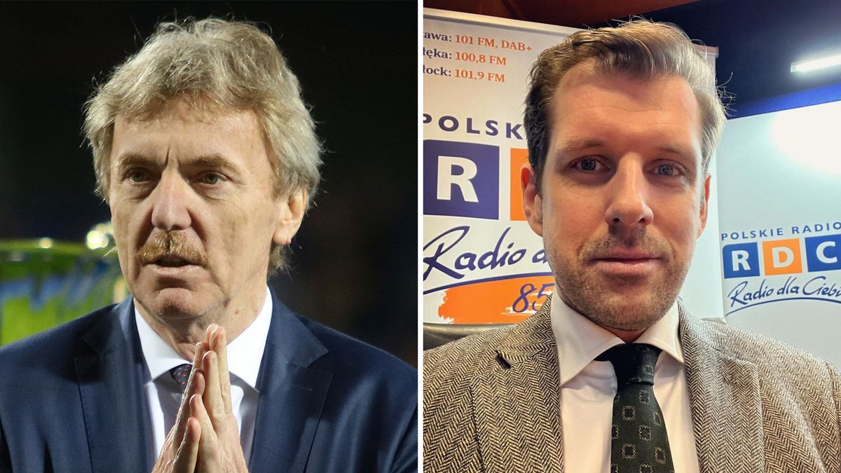 Od lewej: Zbigniew Boniek i Tobiasz Bocheński