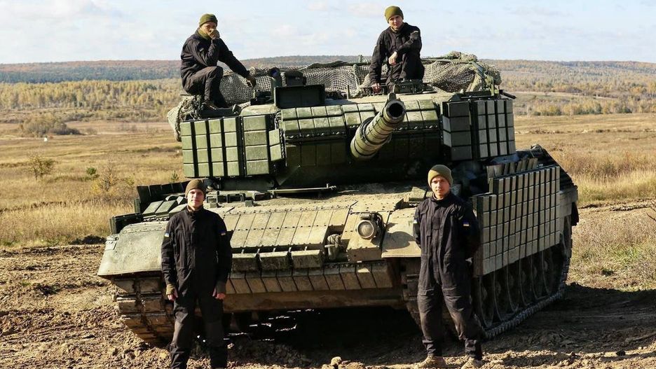 Czołg Leopard 1A5 po ukraińskiej transformacji.