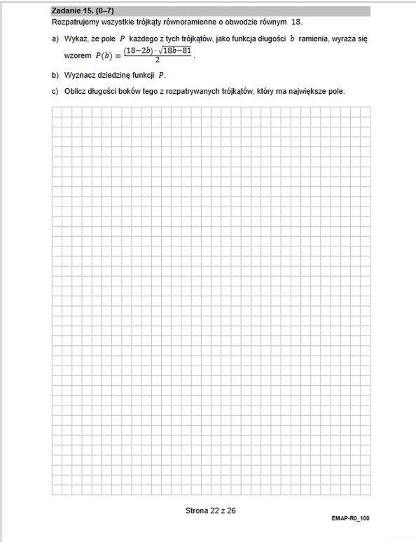 Matura rozszerzona z matematyki 