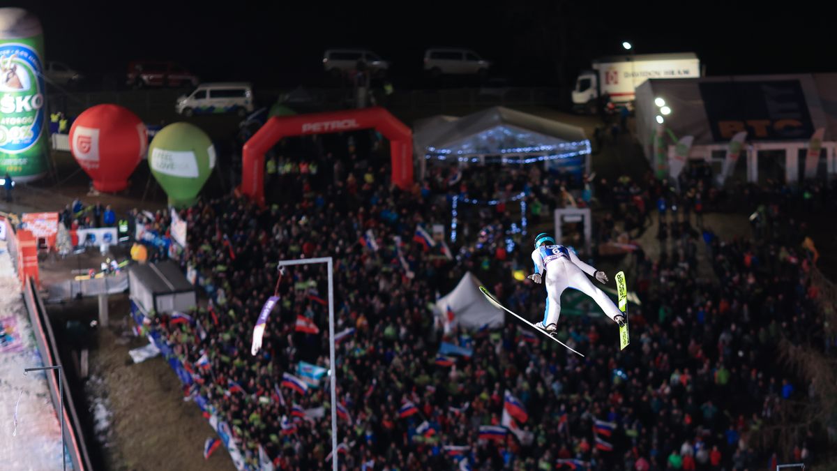 LJUBNO, SLOVENIA - JANUARY 01: Ursa Bogataj of Slovenia competes during the Womens Individual HS94 at the FIS World Cup Ski Jumping on January 1, 2023 in Ljubno, Slovenia. (Photo by Christian Manzoni/NordicFocus/Getty Images)
