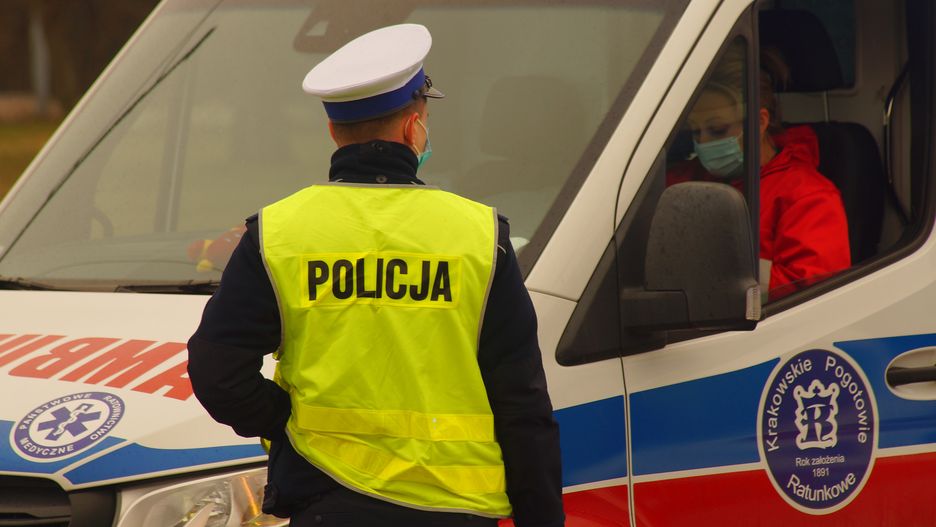 policjant policja wypadek 