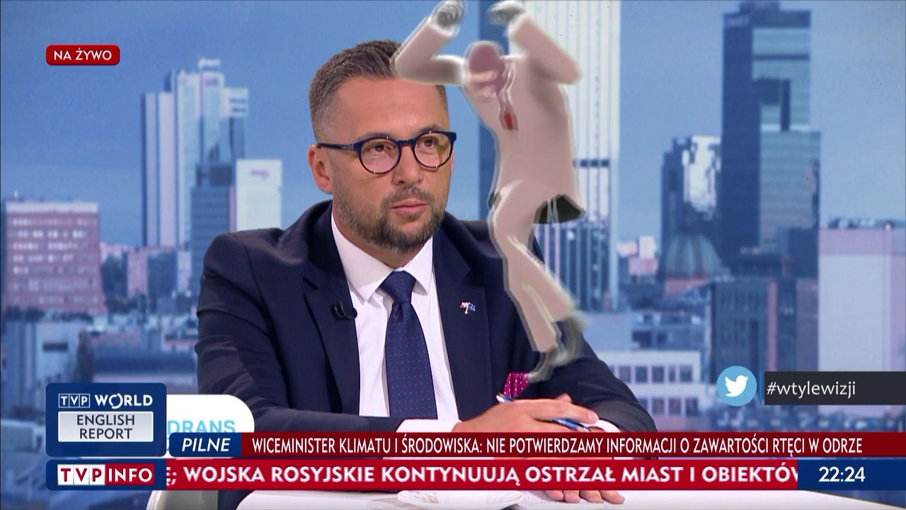 To nie fejk. Postać z gry tańczyła na ekranie TVP Info