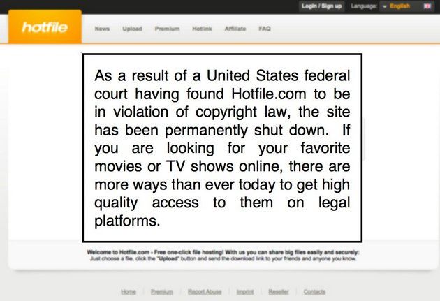 Hotfile zamknięty