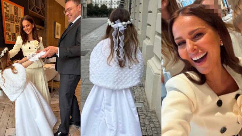 Paulina Sykut-Jeżyna pokazała kadry z komunii córki