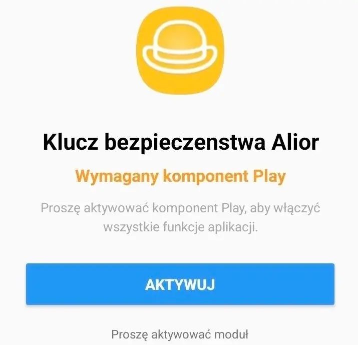 Fałszywy komunikat o "kluczu bezpieczeństwa"