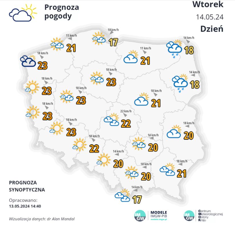 Pierwsza połowa tygodnia będzie przyjemna, temperatura ma powoli rosnąć