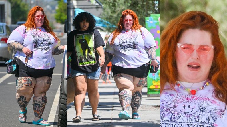 Wytatuowana Tess Holliday rusza na zakupy w Los Angeles