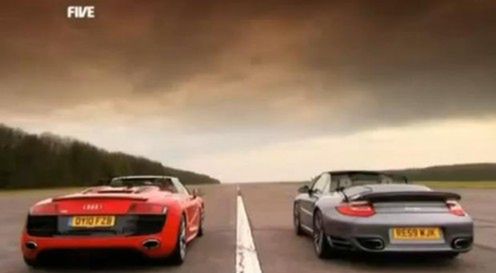 Audi R8 Spyder vs. Porsche 911 Turbo Cabriolet [wideo]
