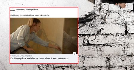 Kaczmarkowie kupili nowy dom. Woda leje się w nim z kontaktów